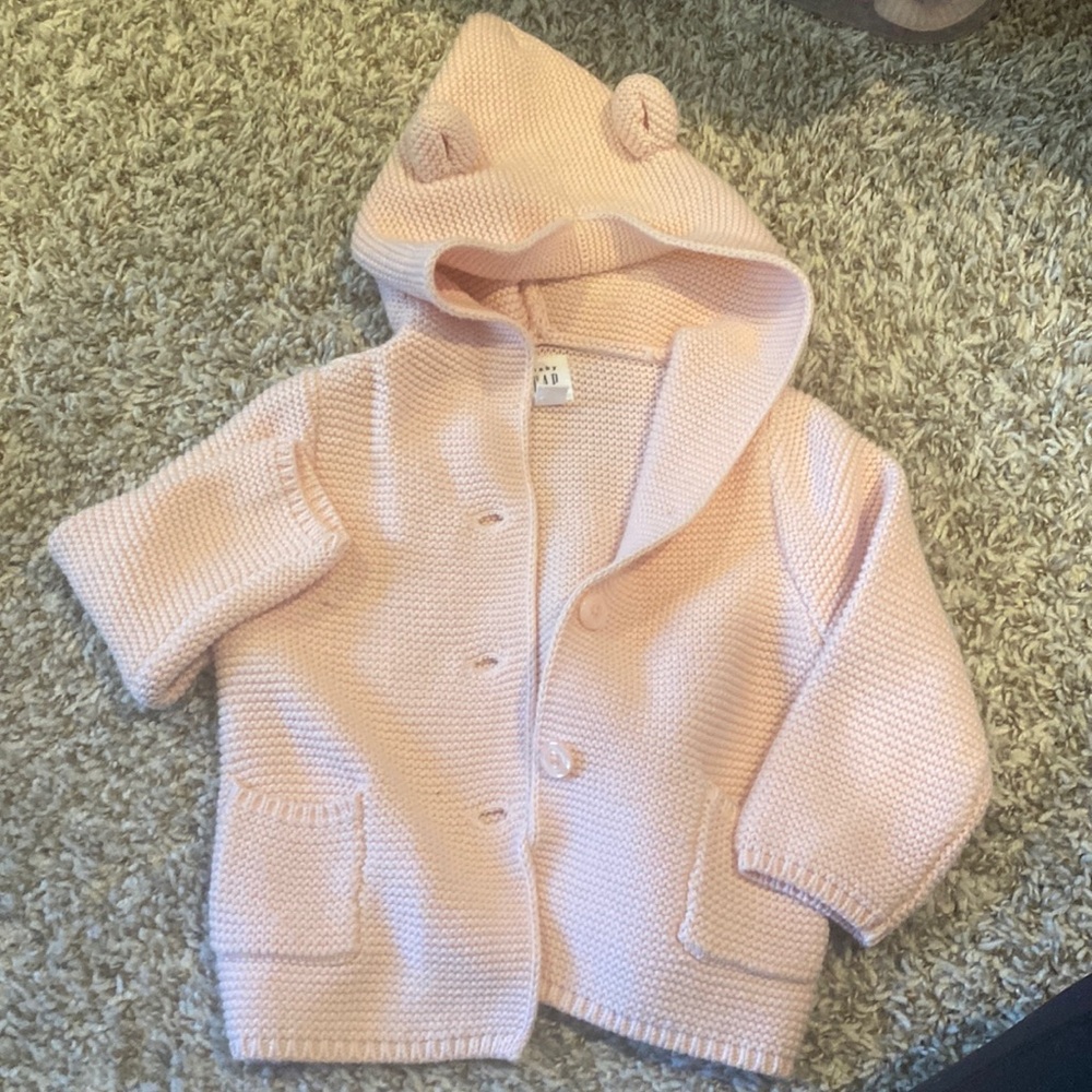Gap light pink baby sweater hoodie